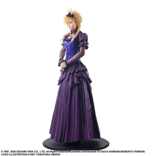 Final Fantasy VII Remake Static Arts Gallery Statue Cloud Strife Dress Ver. 28 cm - Smalltinytoystore