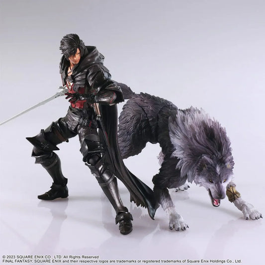 Final Fantasy XVI Bring Arts Actionfiguren Set Clive Rosfield & Torgal - Smalltinytoystore