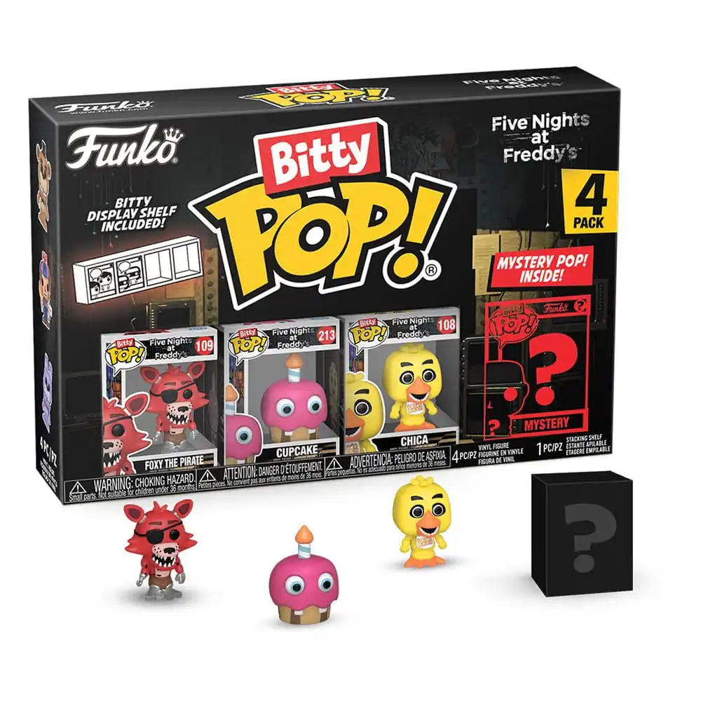 Five Nights at Freddy's Bitty POP! Vinyl Figuren 4er-Pack Foxy 2,5 cm - Smalltinytoystore