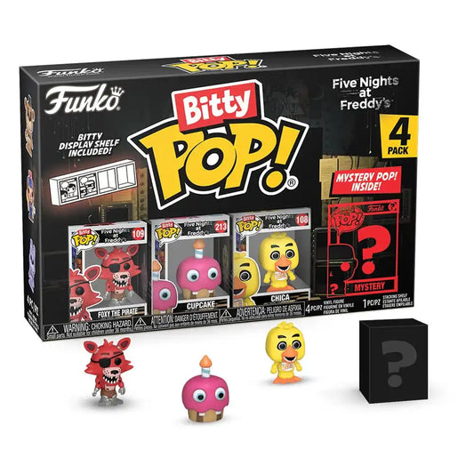 Five Nights at Freddy's Bitty POP! Vinyl Figuren 4er-Pack Foxy 2,5 cm - Smalltinytoystore