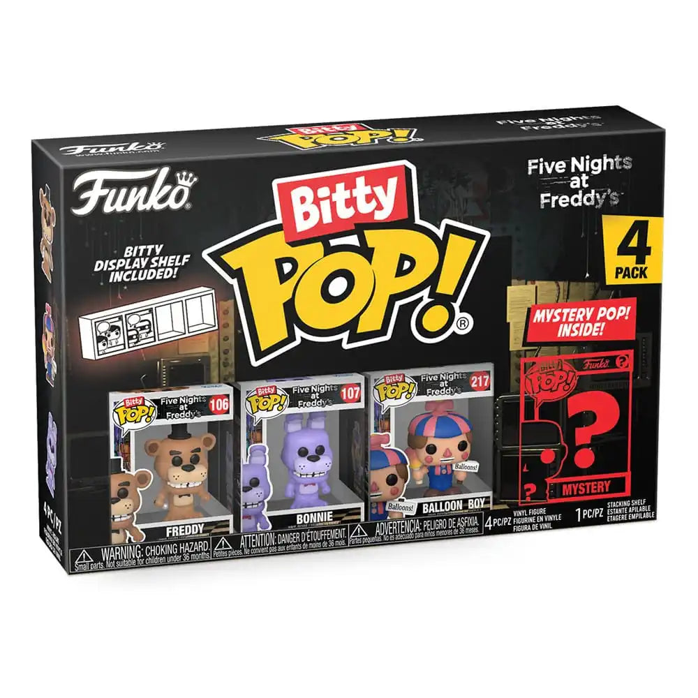 Five Nights at Freddy's Bitty POP! Vinyl Figuren 4er-Pack Freddy 2,5 cm - Smalltinytoystore