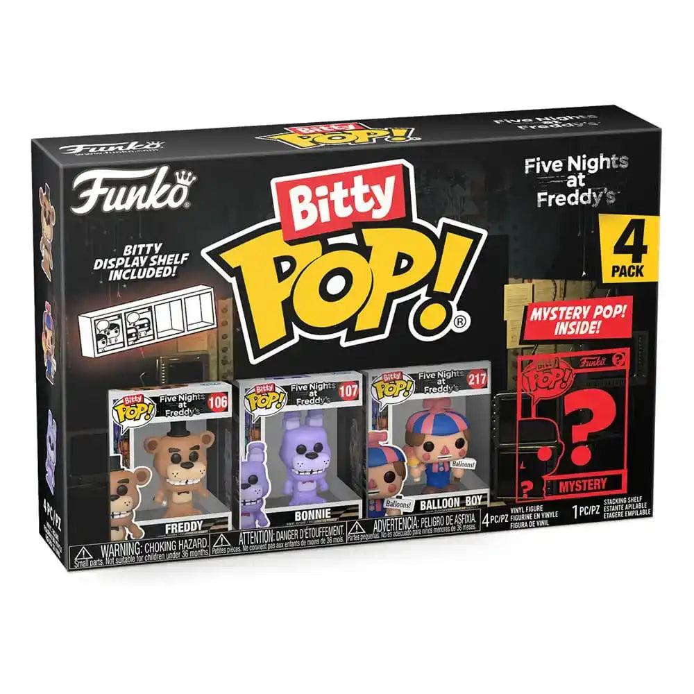 Five Nights at Freddy's Bitty POP! Vinyl Figuren 4er-Pack Freddy 2,5 cm - Smalltinytoystore