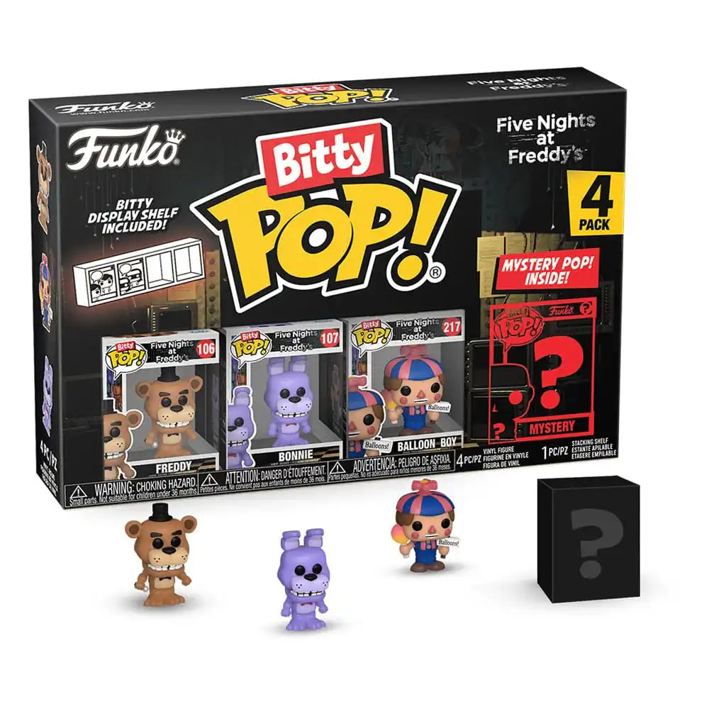 Five Nights at Freddy's Bitty POP! Vinyl Figuren 4er-Pack Freddy 2,5 cm - Smalltinytoystore