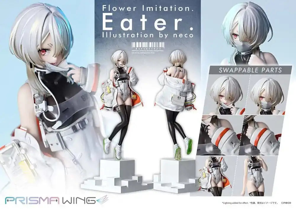 Flower Imitation Prisma Wing PVC Statue 1/7 Eater Illustration by neco 32 cm