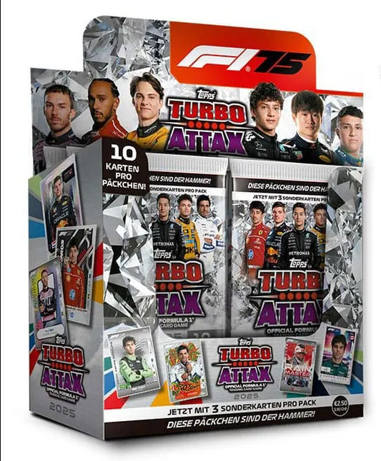 Formel 1 Turbo Attax TCG 2025 Booster Display (24) *Deutsche Version* - Smalltinytoystore