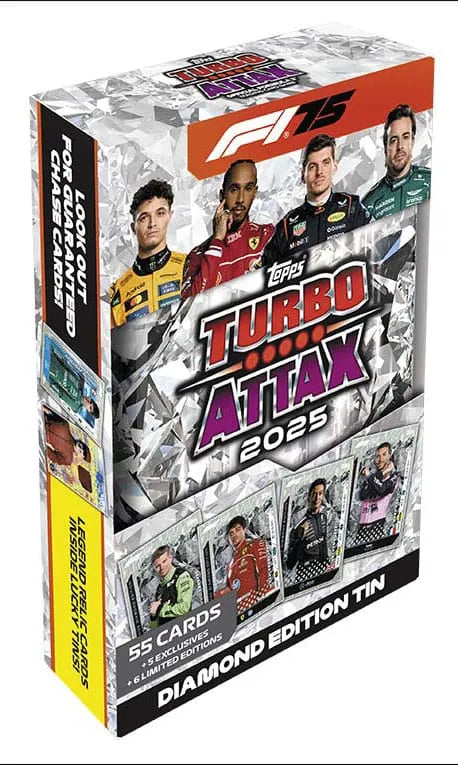 Formel 1 Turbo Attax TCG 2025 F1 Mega Tin Diamond Edition *Deutsche Version* - Smalltinytoystore