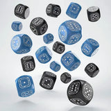 Fortress Compact D6 Würfel Set Schwarz&Blau (20) - Smalltinytoystore