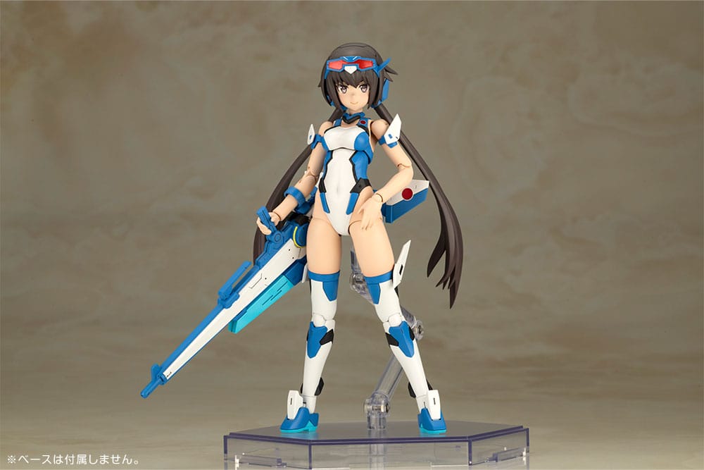 Frame Arms Girl Plastic Model Kit Stylet Swimsuit Blue Impulse Color Ver. 16 cm - Smalltinytoystore