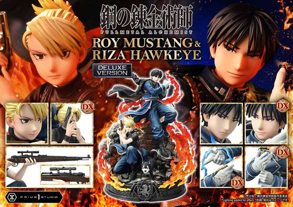 Fullmetal Alchemist Concept Masterline Statue 1/6 Roy Mustang & Riza Hawkeye Deluxe Bonus Version 50 cm - Smalltinytoystore