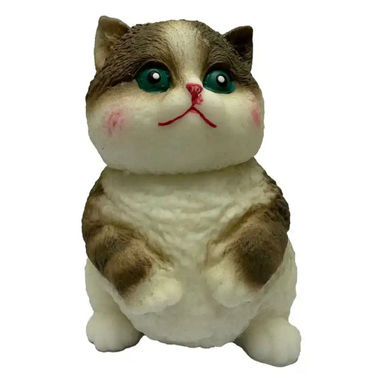 Fun Maker Squishy Fidget Toy Dark Brown Cat 11 cm - Smalltinytoystore