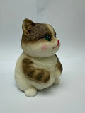 Fun Maker Squishy Fidget Toy Dark Brown Cat 11 cm - Smalltinytoystore