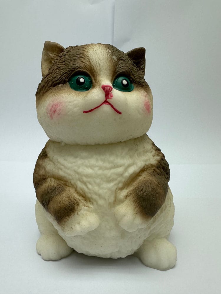 Fun Maker Squishy Fidget Toy Dark Brown Cat 11 cm - Smalltinytoystore