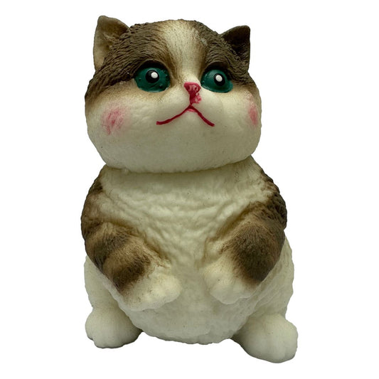 Fun Maker Squishy Fidget Toy Dark Brown Cat 11 cm - Smalltinytoystore