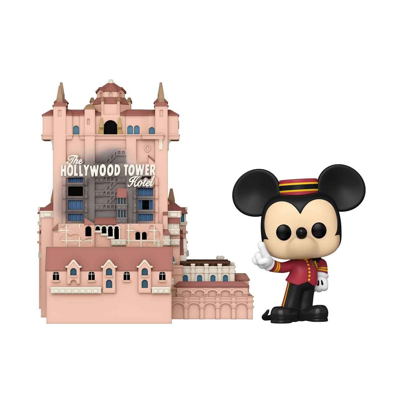 Funko POP! Walt Disney Word 50th Anniversary Town Hollywood Tower Hotel and Mickey Mouse 9 cm - Smalltinytoystore