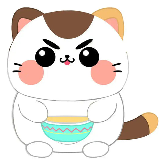Funny Cat Plüschfigur Cat with Soup 25 cm - Smalltinytoystore