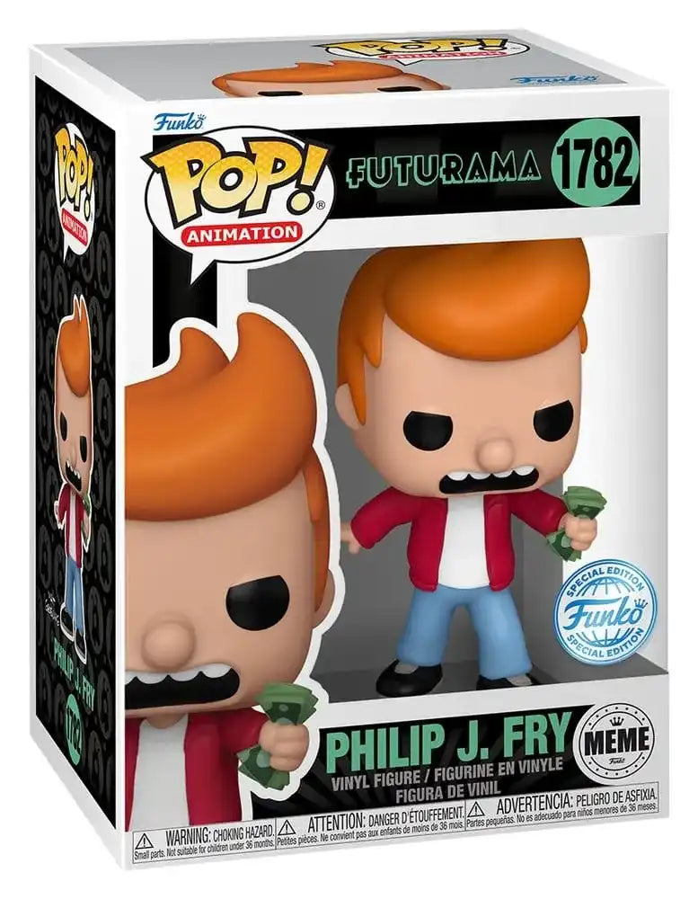 Futurama POP! Animation Vinyl Figur Philip J. Fry (Take My Money Meme) Exclusive Edition 9 cm