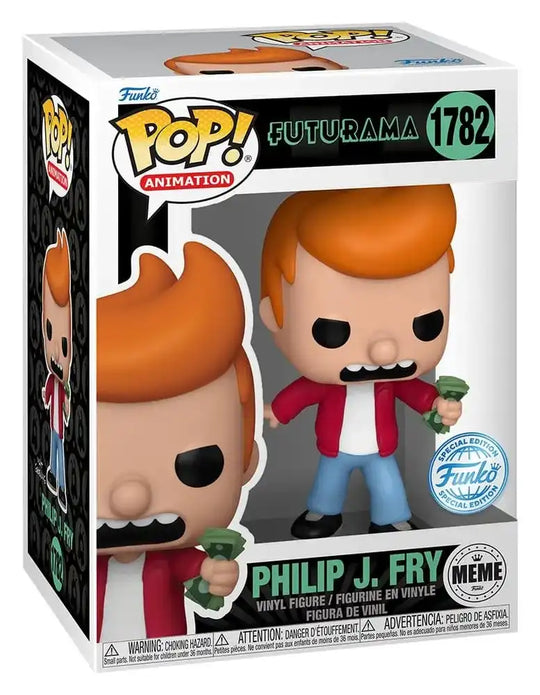 Futurama POP! Animation Vinyl Figur Philip J. Fry (Take My Money Meme) Exclusive Edition 9 cm