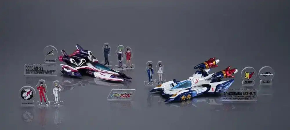 Future GPX Cyber Formula Fahrzeuge 2er-Pack vAsurada AKF-0/G spiral boost mode & OGRE AN-21 super Aero boost mode Set Heritage Edition 9 cm