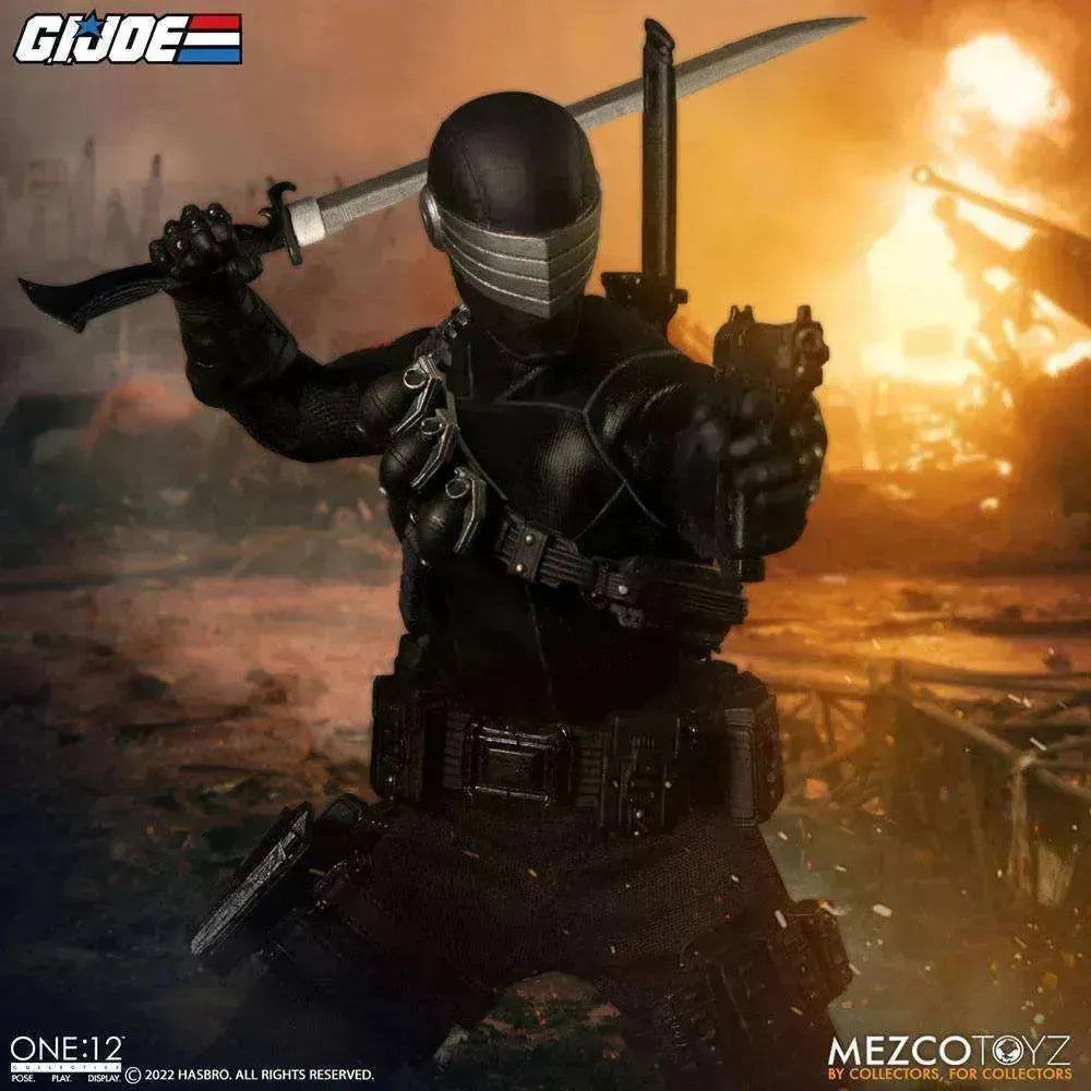 G.I. Joe Actionfigur mit Leuchtfunktion 1/12 Snake Eyes Deluxe Edition 17 cm - Smalltinytoystore
