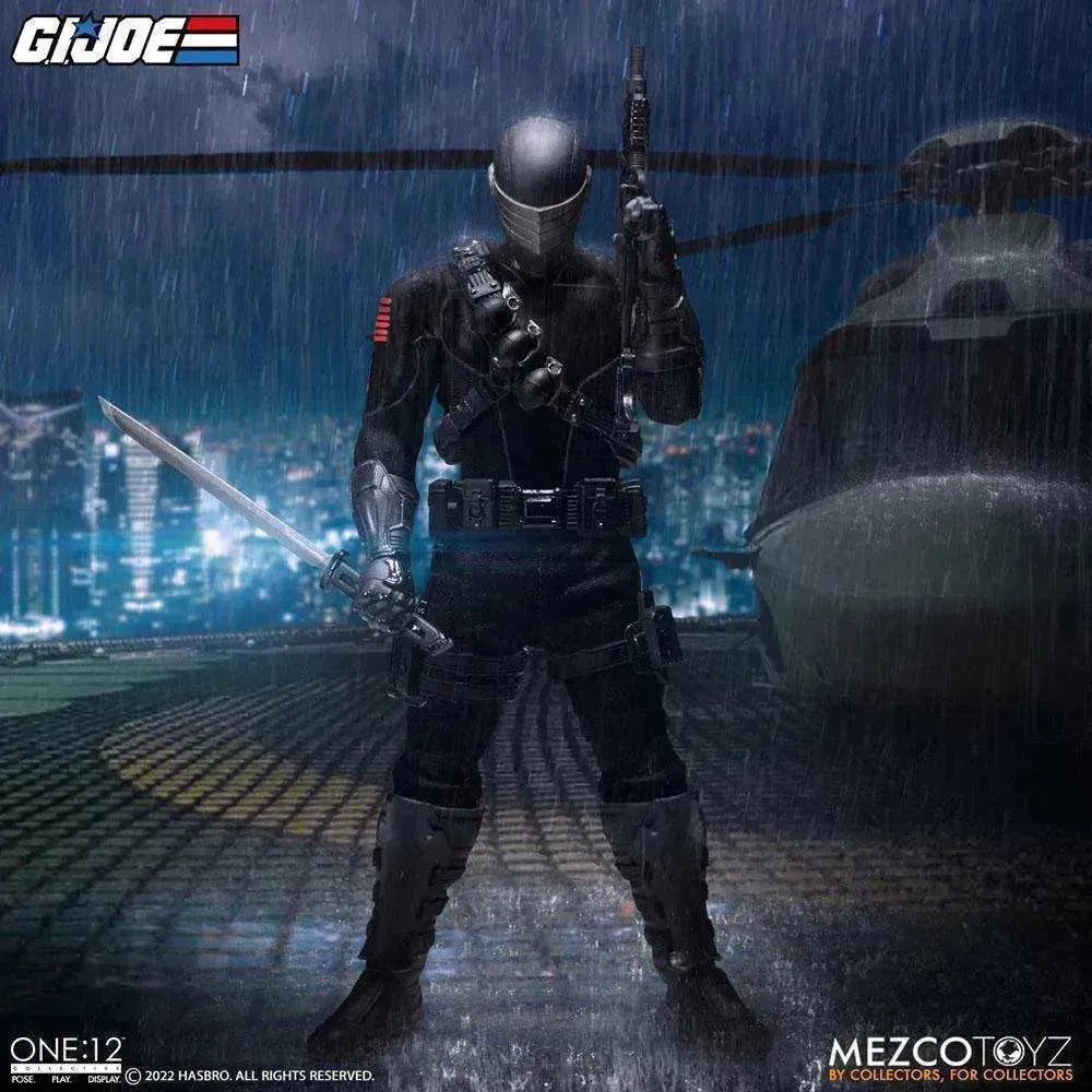 G.I. Joe Actionfigur mit Leuchtfunktion 1/12 Snake Eyes Deluxe Edition 17 cm - Smalltinytoystore