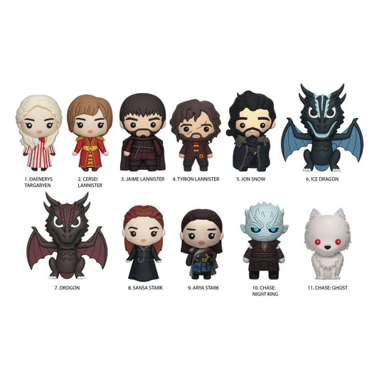 Game of Thrones 3D PVC-Taschenanhänger Series 1 Display (24) - Smalltinytoystore