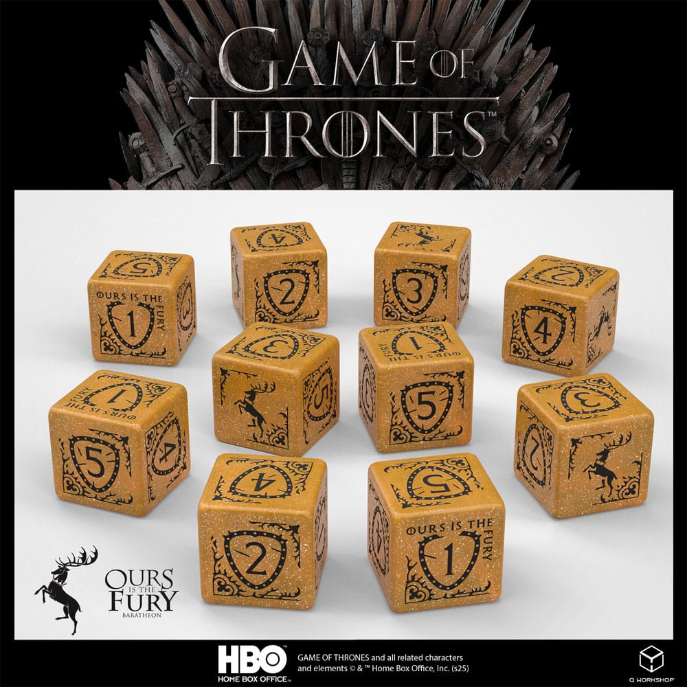 Game of Thrones Würfel Set Baratheon 10xD6 (10) - Smalltinytoystore