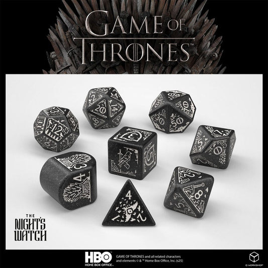 Game of Thrones Würfel Set Night's Watch (8) - Smalltinytoystore