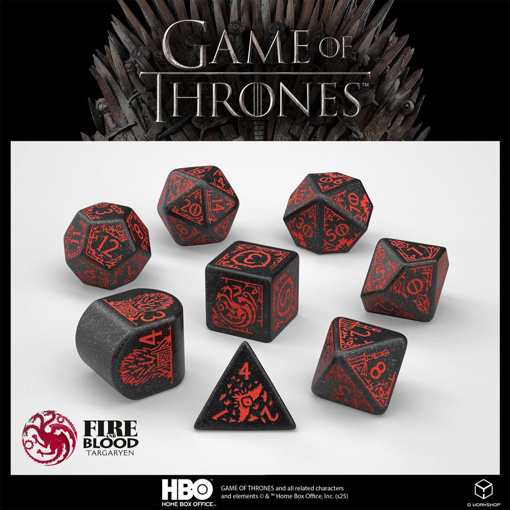 Game of Thrones Würfel Set Targaryen (8) - Smalltinytoystore