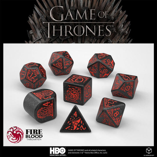Game of Thrones Würfel Set Targaryen (8) - Smalltinytoystore