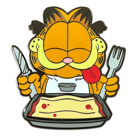 Garfield Ansteck-Pin Disco Garfield Lasagna Dinner 5 cm - Smalltinytoystore