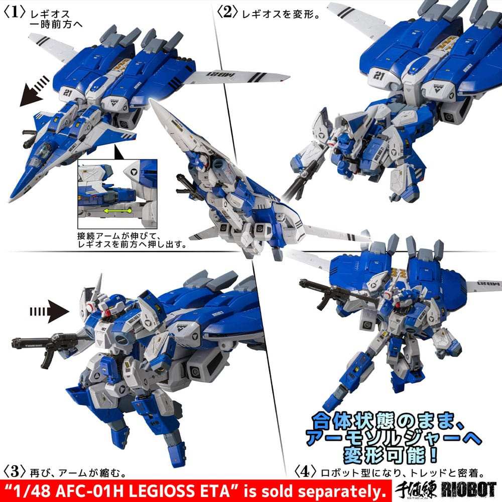 Genesis Climber Mospeada Riobot Diecast Actionfigur 1/48 148 AB-01H Tread 30 cm - Smalltinytoystore
