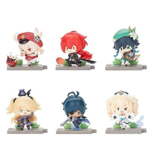 Genshin Impact Battle Scene Series Sammelfiguren 6er-Pack Mondstadt Edition 5 cm - Smalltinytoystore
