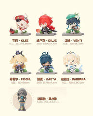 Genshin Impact Battle Scene Series Sammelfiguren 6er-Pack Mondstadt Edition 5 cm - Smalltinytoystore