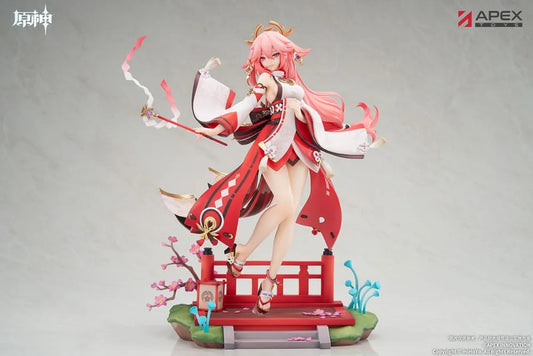 Genshin Impact PVC Statue 1/7 Yae Miko Astute Amusement Ver. 28 cm - Smalltinytoystore
