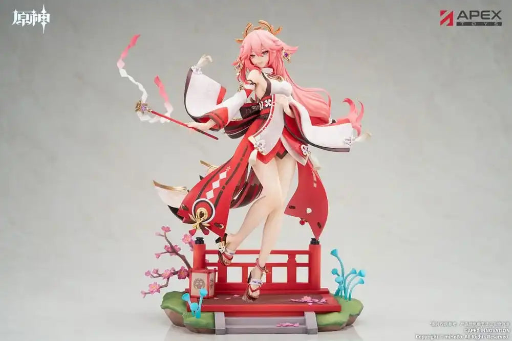 Genshin Impact PVC Statue 1/7 Yae Miko Astute Amusement Ver. 28 cm - Smalltinytoystore