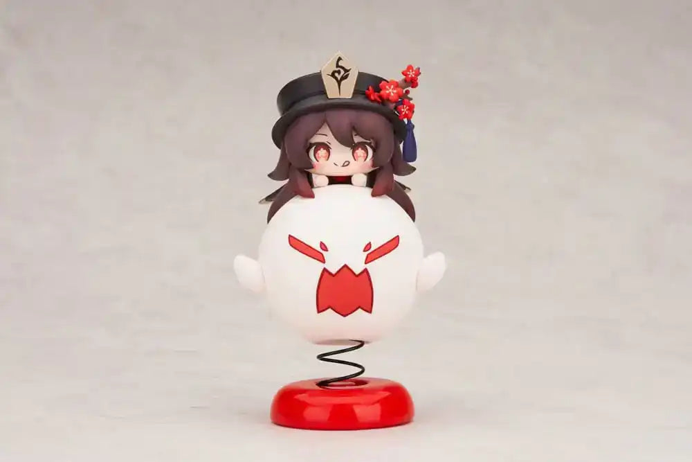 Genshin Impact PVC Statue Hu Tao Chibi Chara Yurayura Stand Ver. (re-run) 10 cm - Smalltinytoystore
