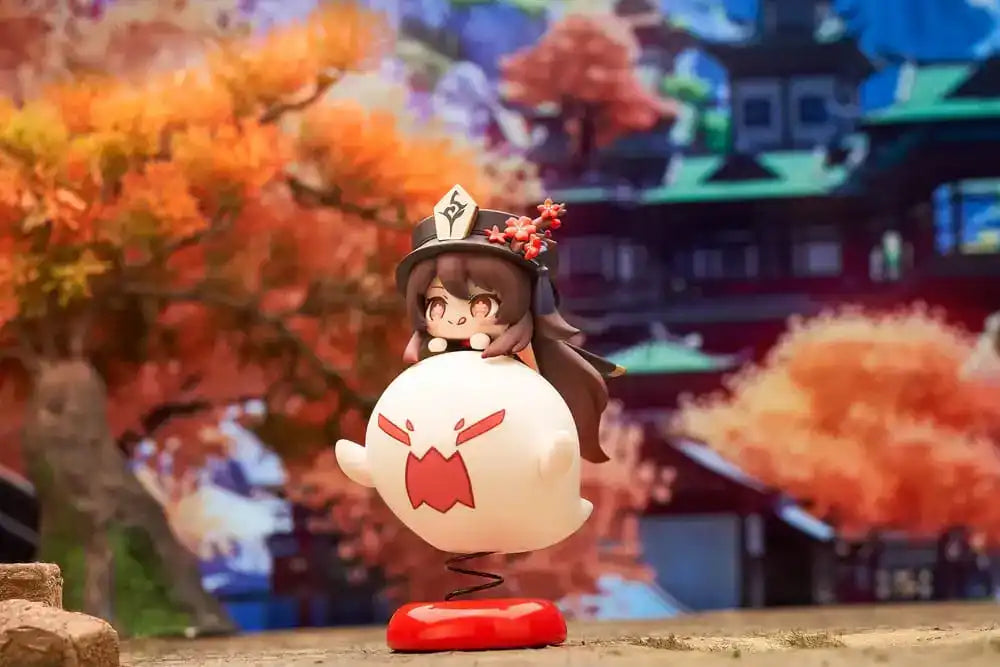 Genshin Impact PVC Statue Hu Tao Chibi Chara Yurayura Stand Ver. (re-run) 10 cm - Smalltinytoystore