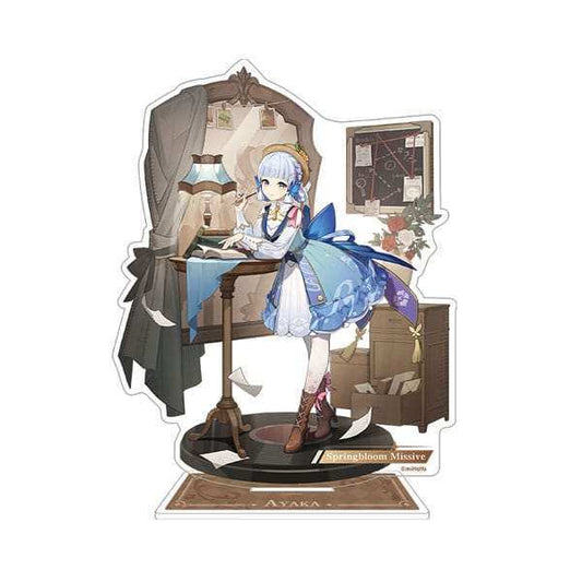 Genshin Impact Teyvat Style Series Acryl Diorama Kamisato Ayaka: Springbloom Missive 13 cm - Smalltinytoystore