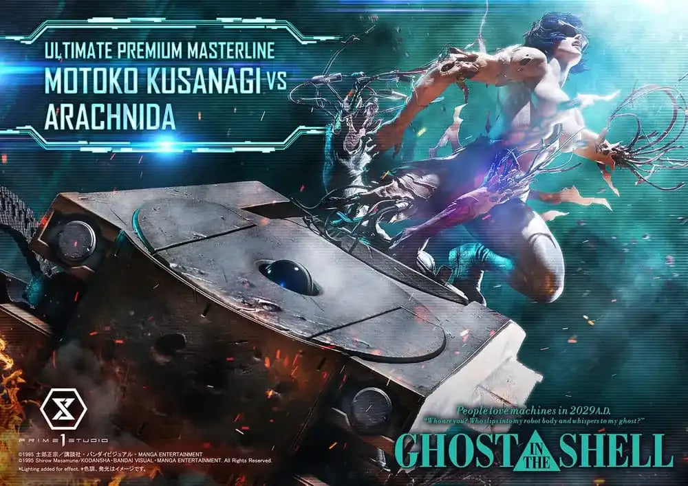 Ghost in the Shell Ultimate Premium Masterline Series Statue 1/4 Motoko Kusanagi vs Arachnida 68 cm - Smalltinytoystore