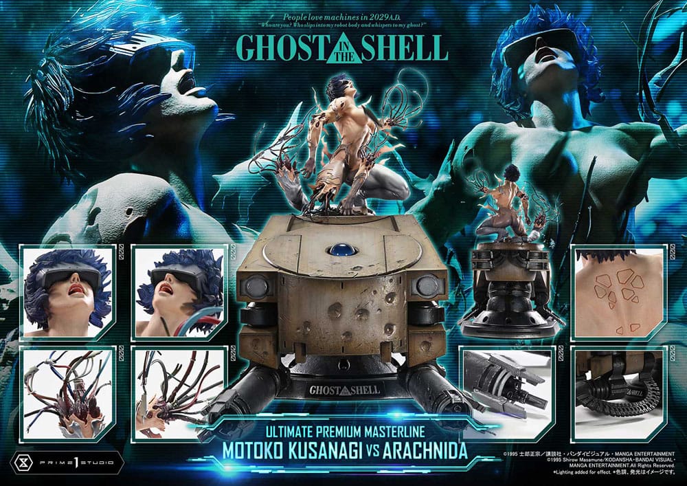 Ghost in the Shell Ultimate Premium Masterline Series Statue 1/4 Motoko Kusanagi vs Arachnida 68 cm - Smalltinytoystore