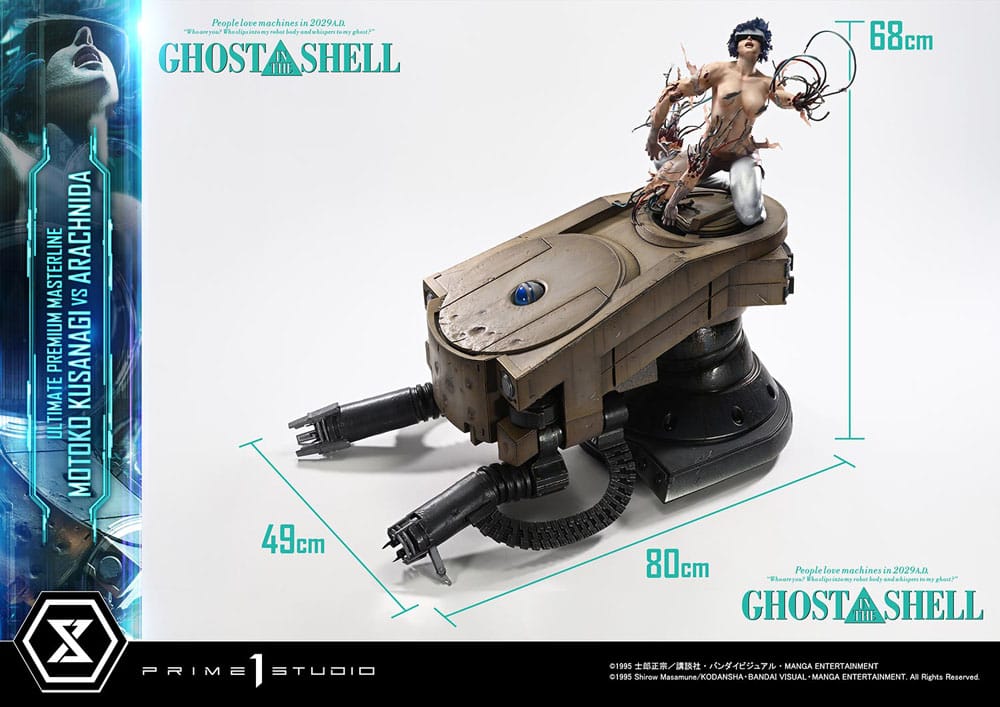 Ghost in the Shell Ultimate Premium Masterline Series Statue 1/4 Motoko Kusanagi vs Arachnida Bonus Version 68 cm - Smalltinytoystore