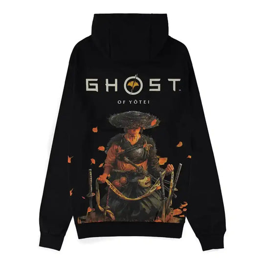 Ghost of Yotei Kapuzenpullover mit Reißverschluß Größe L - Smalltinytoystore