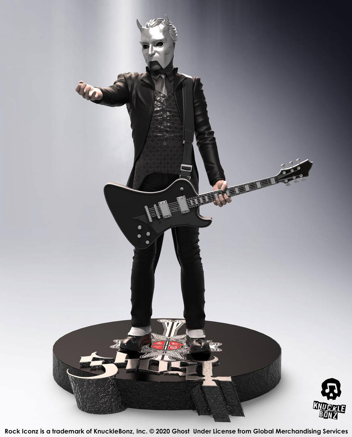 Ghost Rock Iconz Statue Nameless Ghoul (Black Guitar) Limited Edition 22 cm - Smalltinytoystore