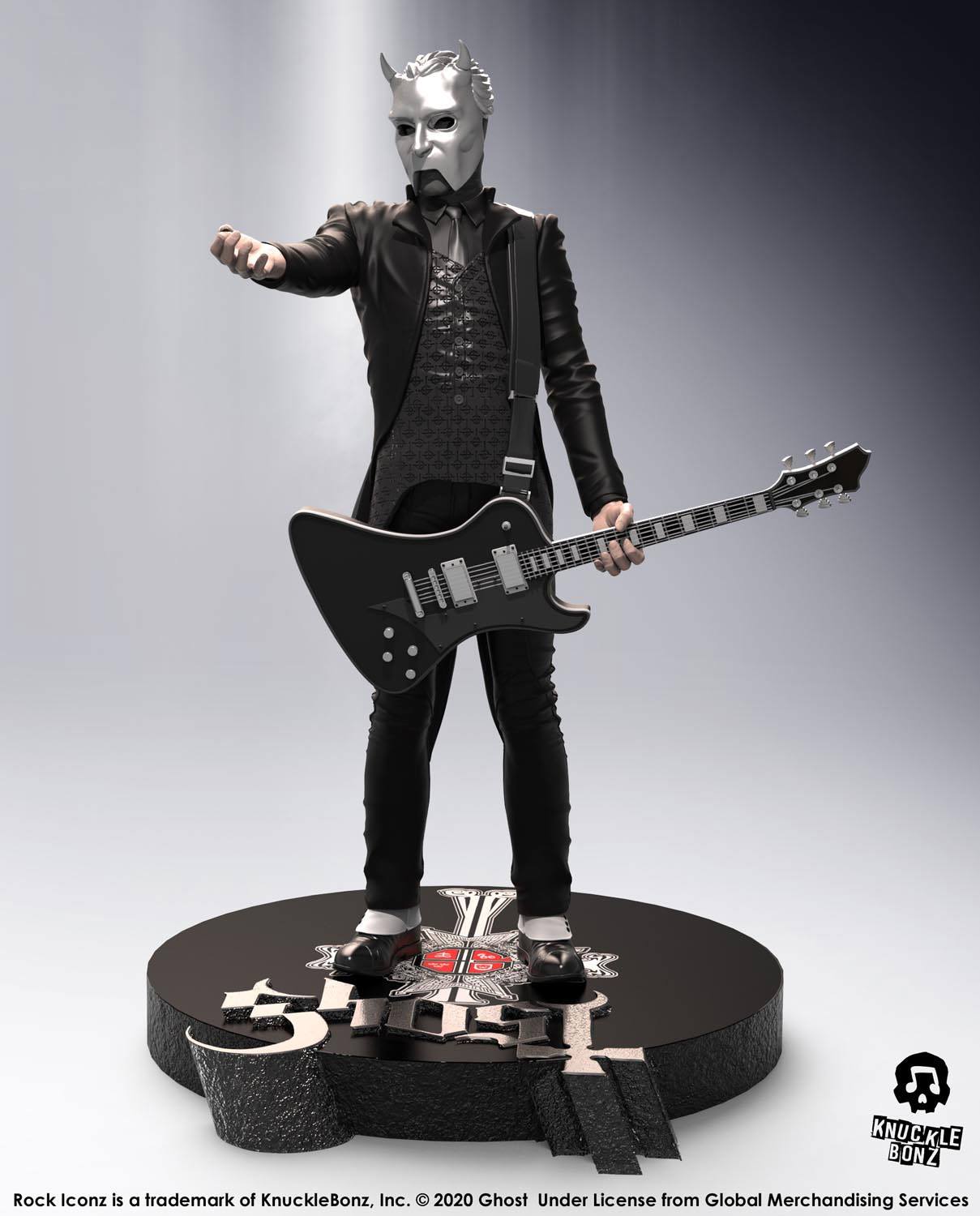 Ghost Rock Iconz Statue Nameless Ghoul (Black Guitar) Limited Edition 22 cm - Smalltinytoystore