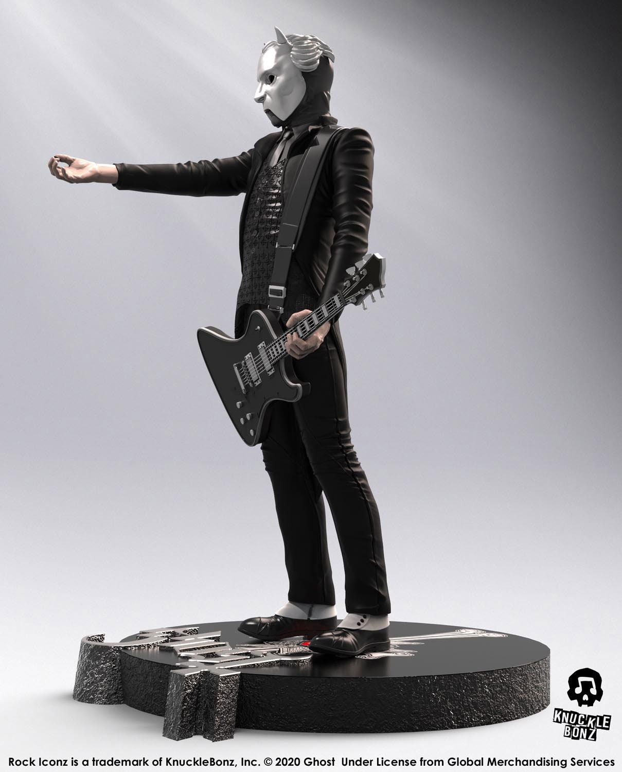 Ghost Rock Iconz Statue Nameless Ghoul (Black Guitar) Limited Edition 22 cm - Smalltinytoystore