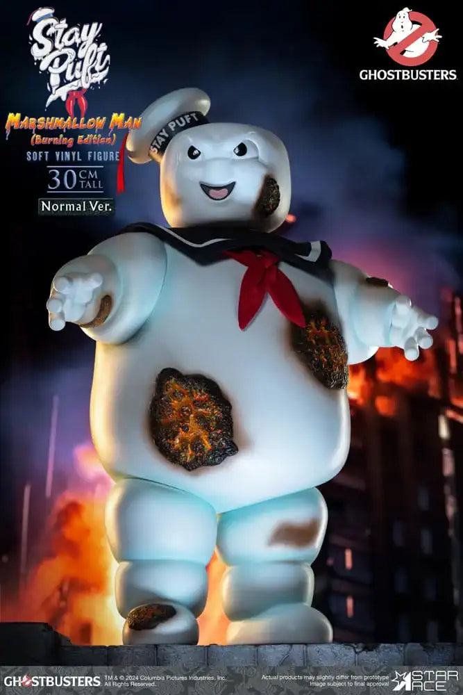 Ghostbusters Soft Vinyl Statue Stay Puft Marshmallow Man Burning Edition Normal Version 30 cm - Smalltinytoystore