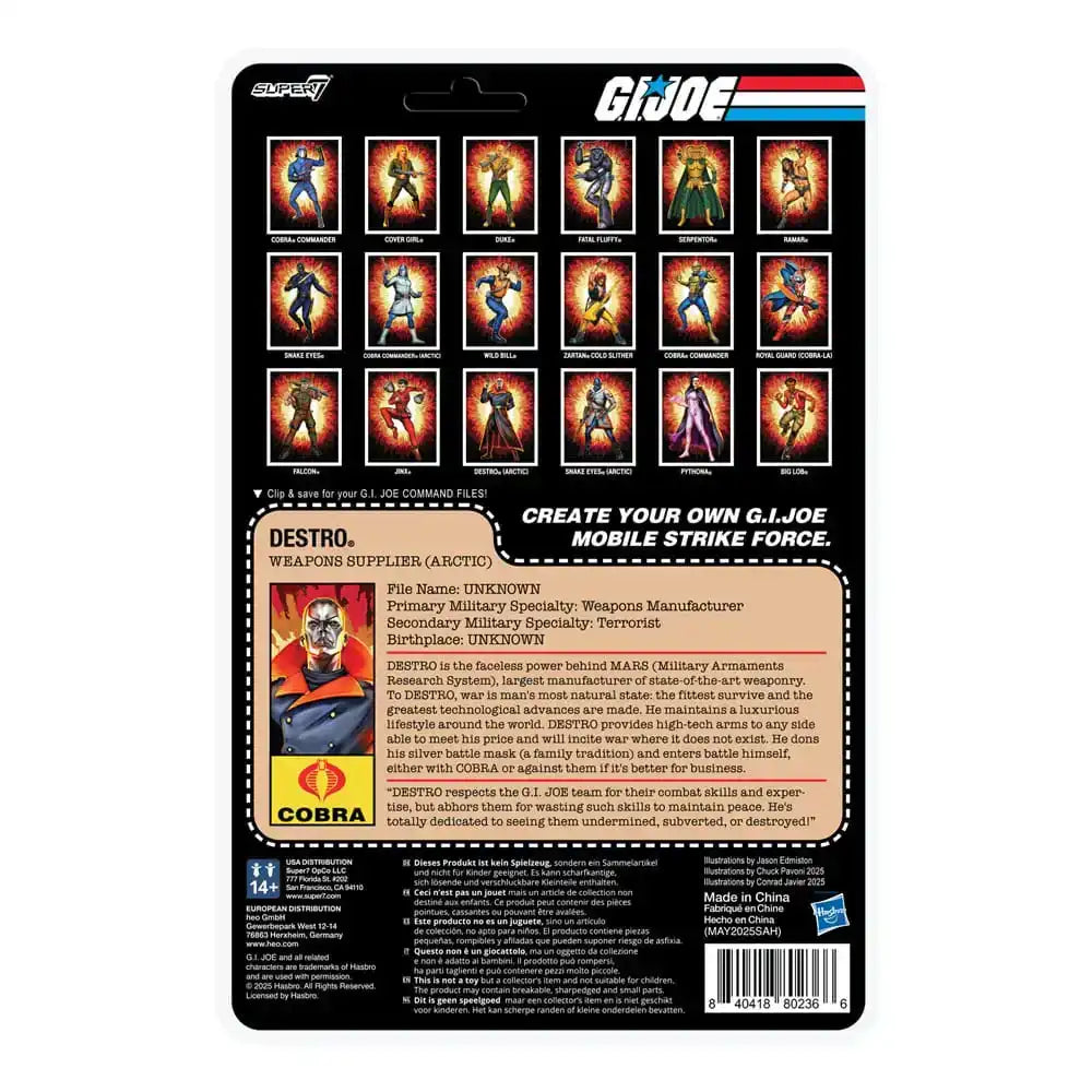 GI Joe (Movie) ReAction+ Actionfigur Wave 5 Arctic Destro (Movie) 10 cm