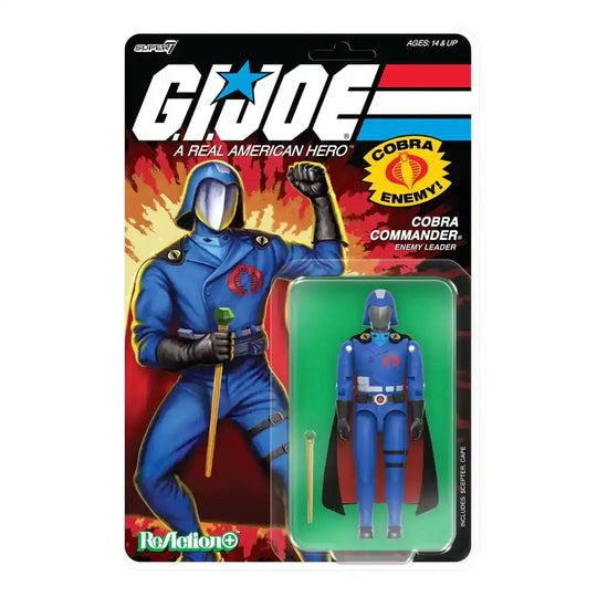 GI Joe ReAction+ Actionfigur Wave 06 Cobra Commander (Movie, Black Cape) 10 cm