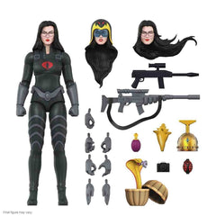 GI Joe Ultimates Baroness (Black Suit) 18 cm - Smalltinytoystore