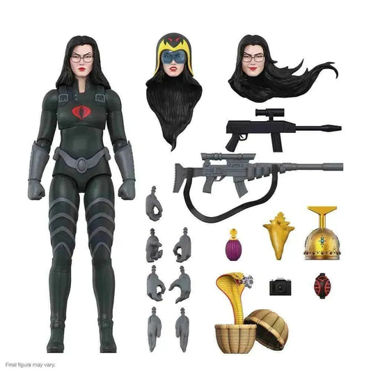 GI Joe Ultimates Baroness (Black Suit) 18 cm - Smalltinytoystore